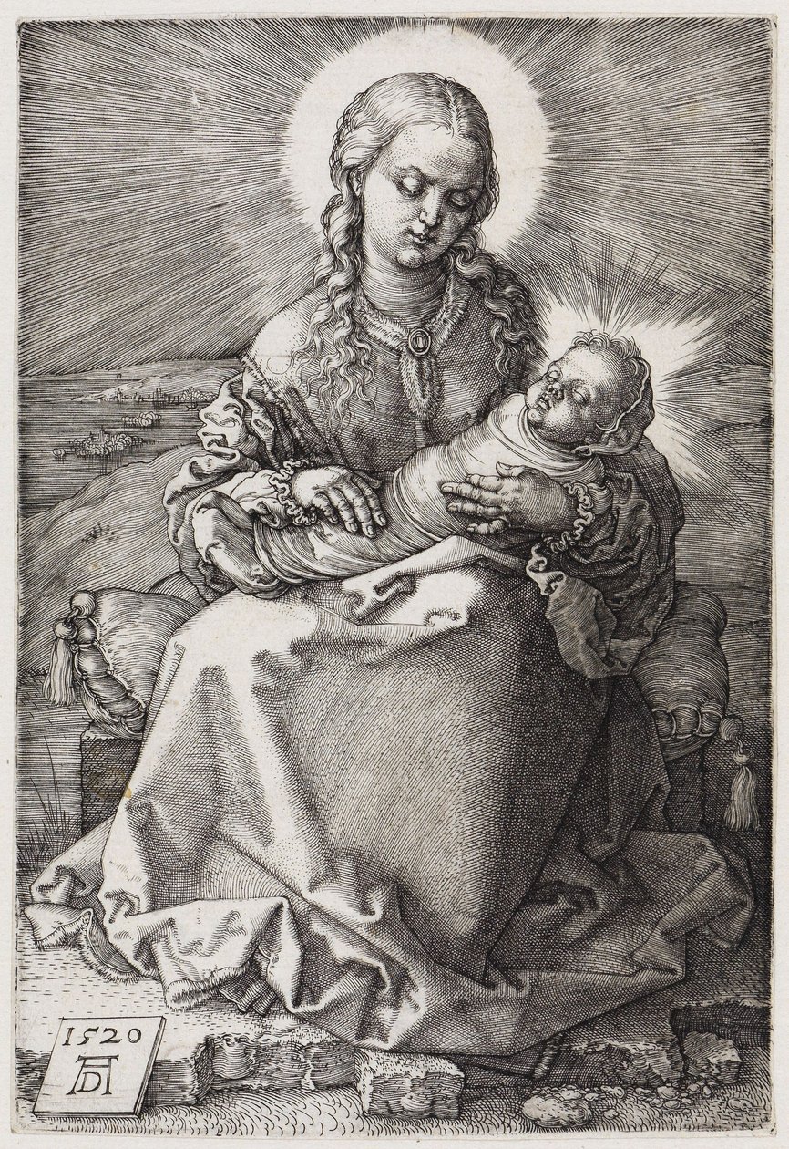 Maria med det spædbarn, hun holder i armene af Albrecht Dürer