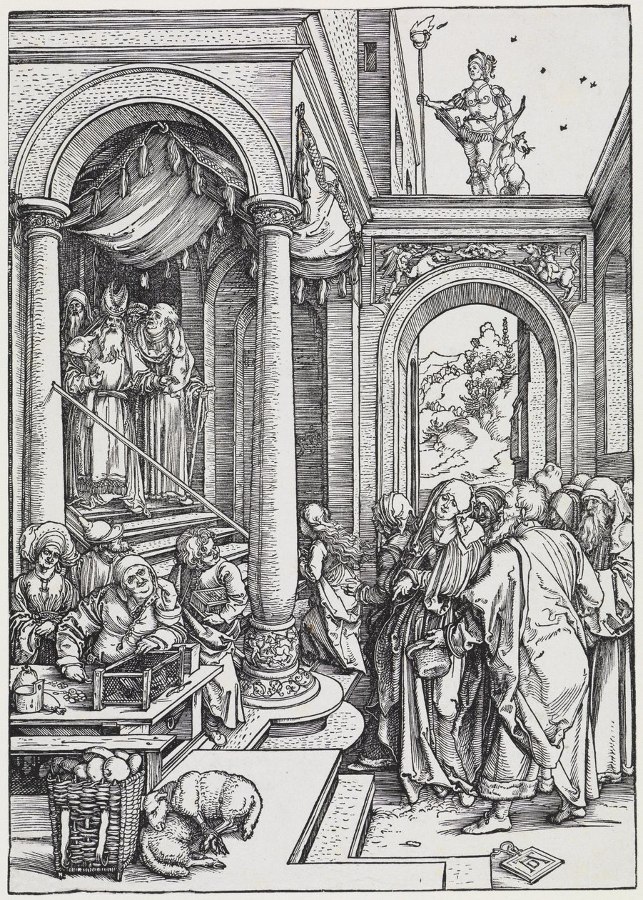 Jomfru Marias tempelbesøg af Albrecht Dürer