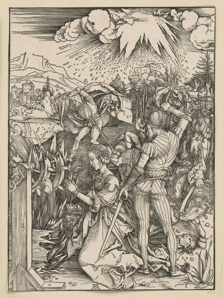 Sankt Katharinas martyrium af Albrecht Dürer