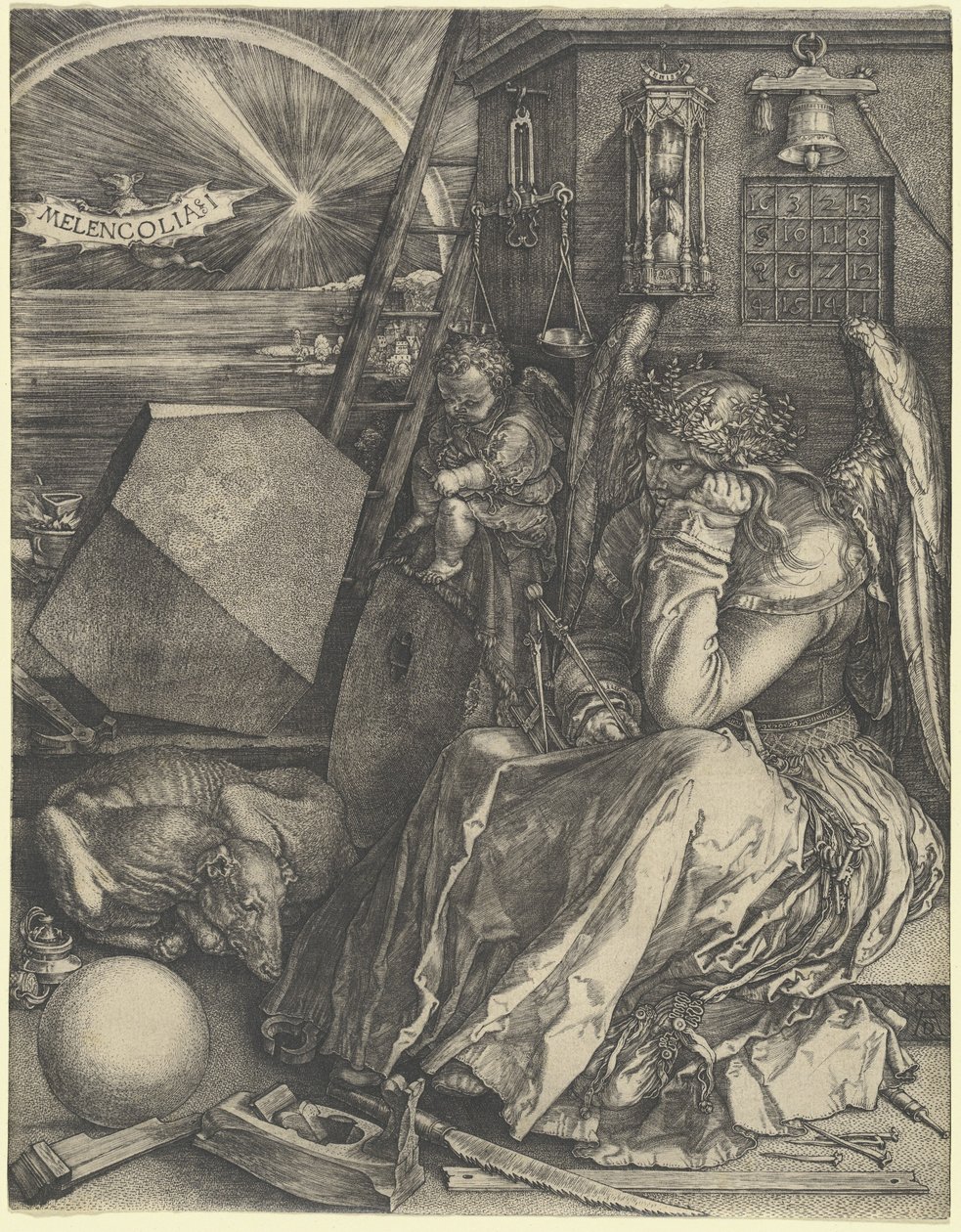 Melancolia I af Albrecht Dürer