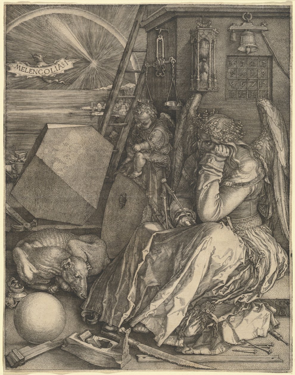Melancolia I af Albrecht Dürer
