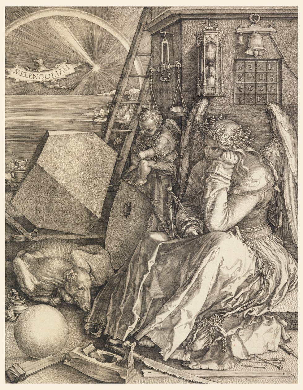 Melancolia I af Albrecht Dürer