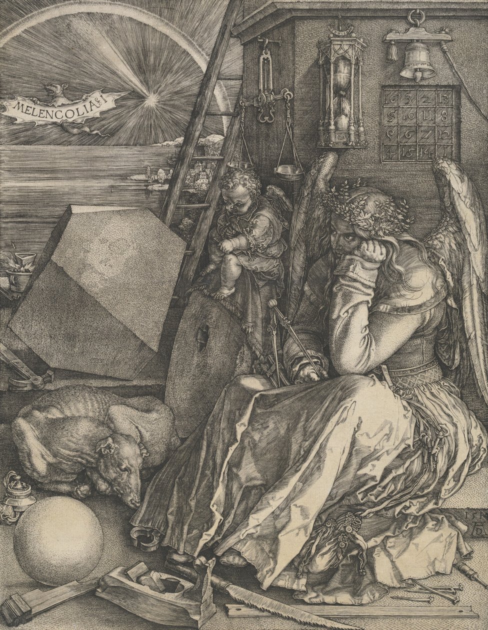 Melancolia I, 1514. af Albrecht Dürer