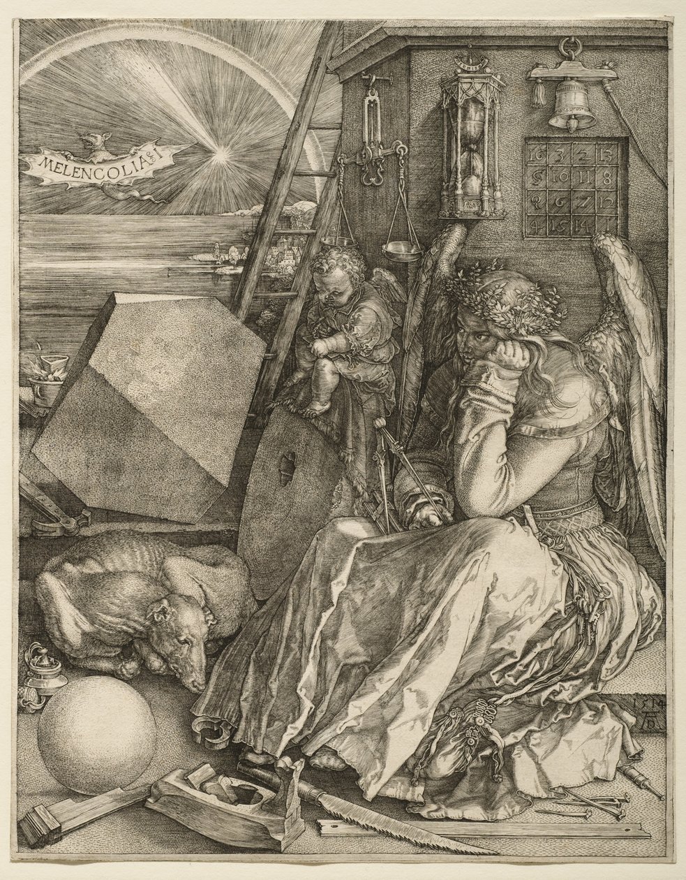 Melencolia I, 1514 af Albrecht Dürer