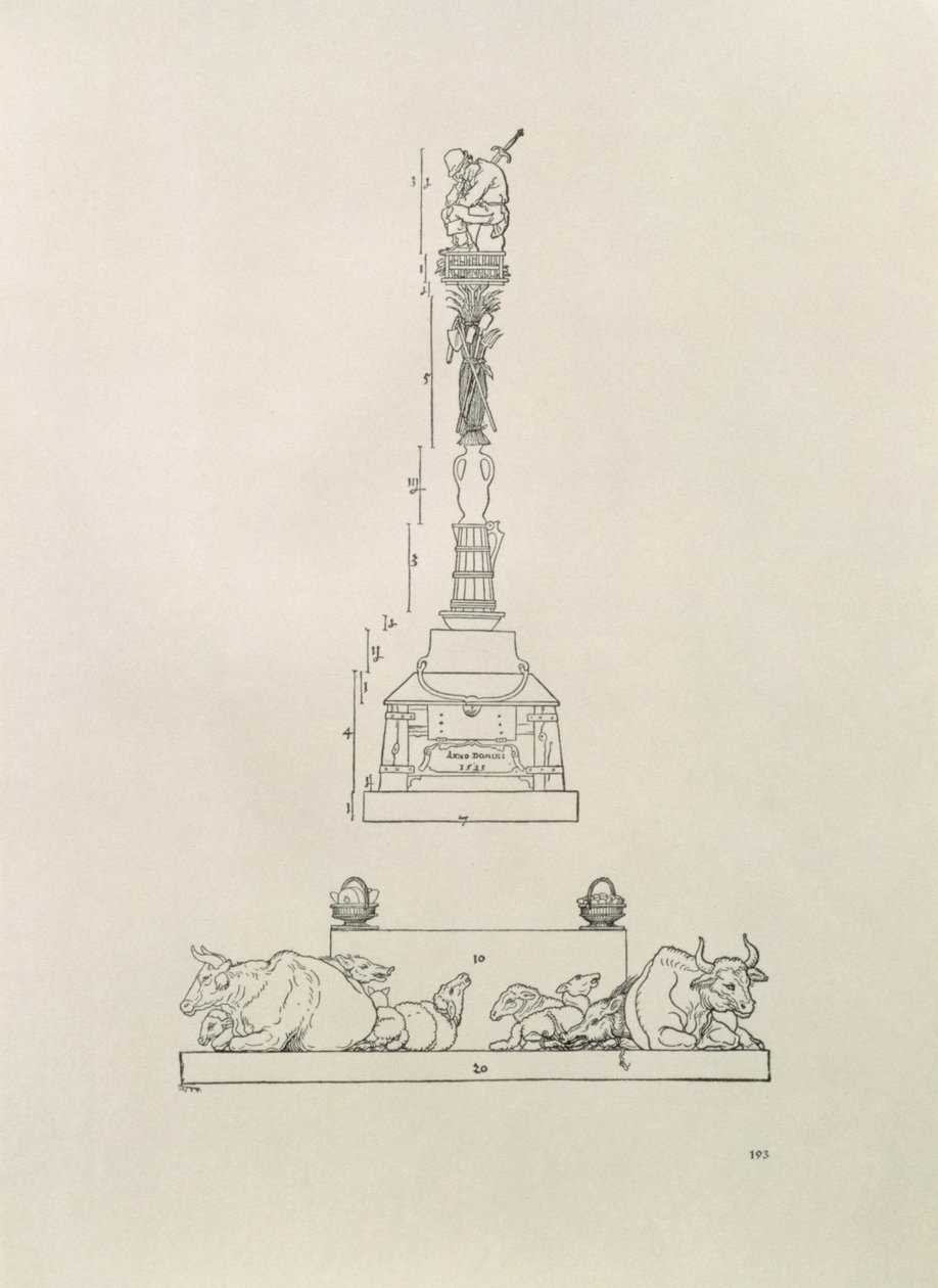 Monument til minde om sejren over bønderne, fra 