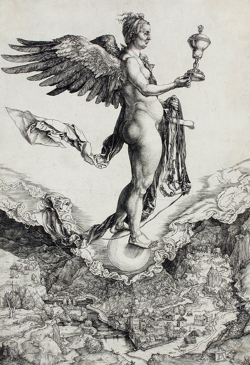 Nemesis (Den store lykke) af Albrecht Dürer