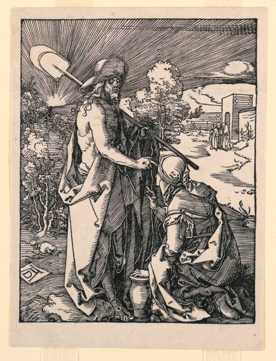 Noli me Tangere (Kristus viser sig for Maria Magdalena), fra The Little Passion Series af Albrecht Dürer