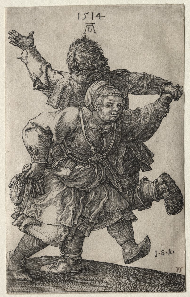 Et bondepar, der danser af Albrecht Dürer