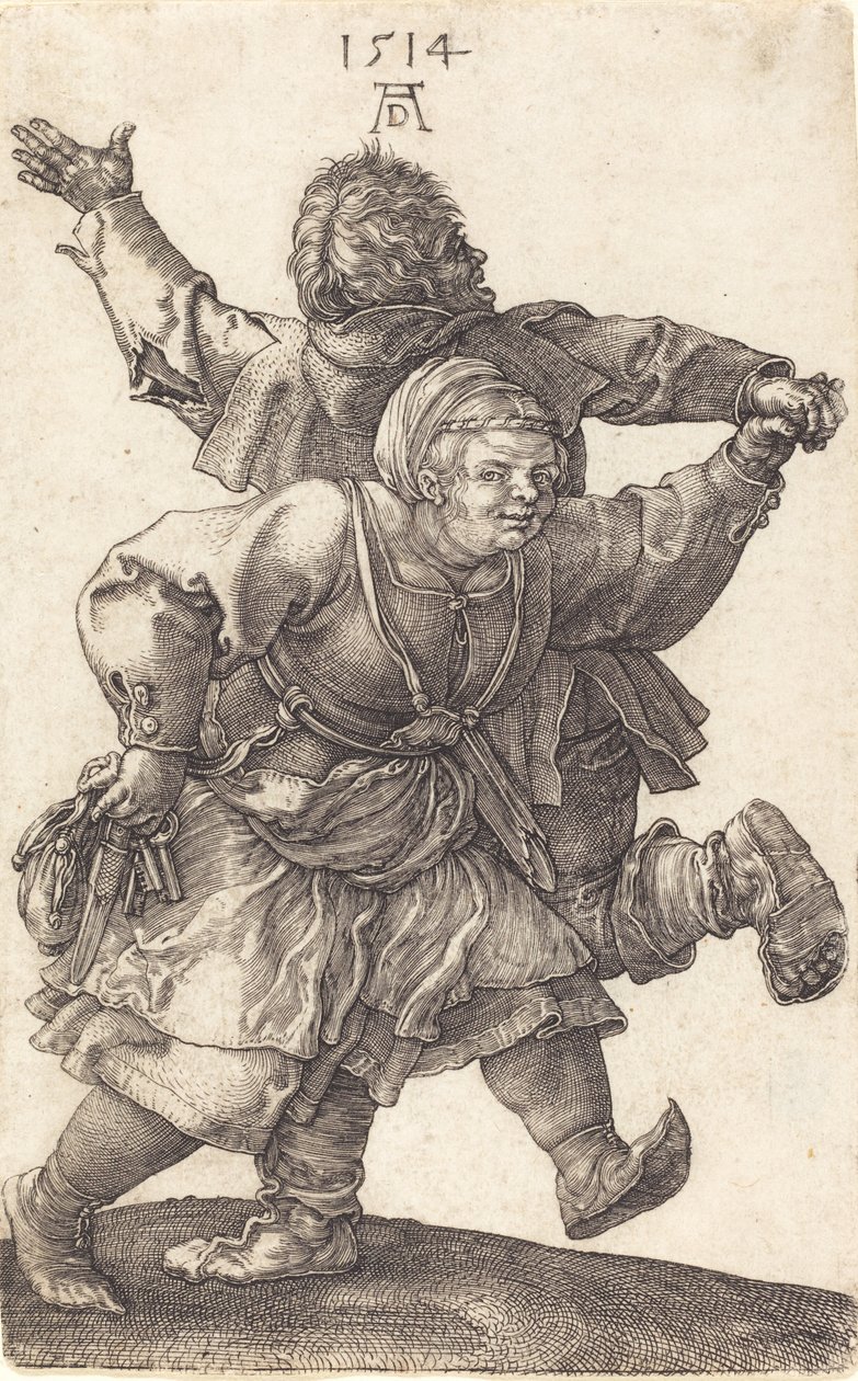 Bondepar danser, 1514. af Albrecht Dürer