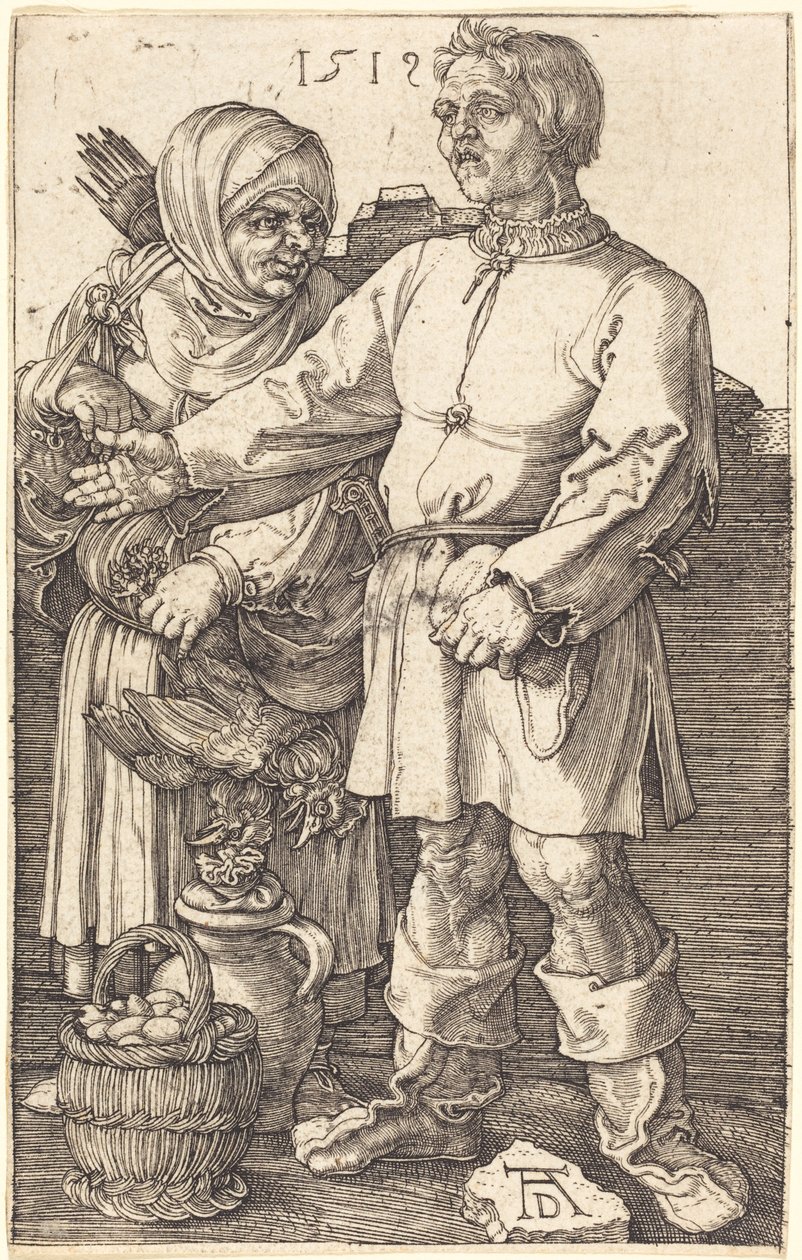 Bondepar på markedet af Albrecht Dürer