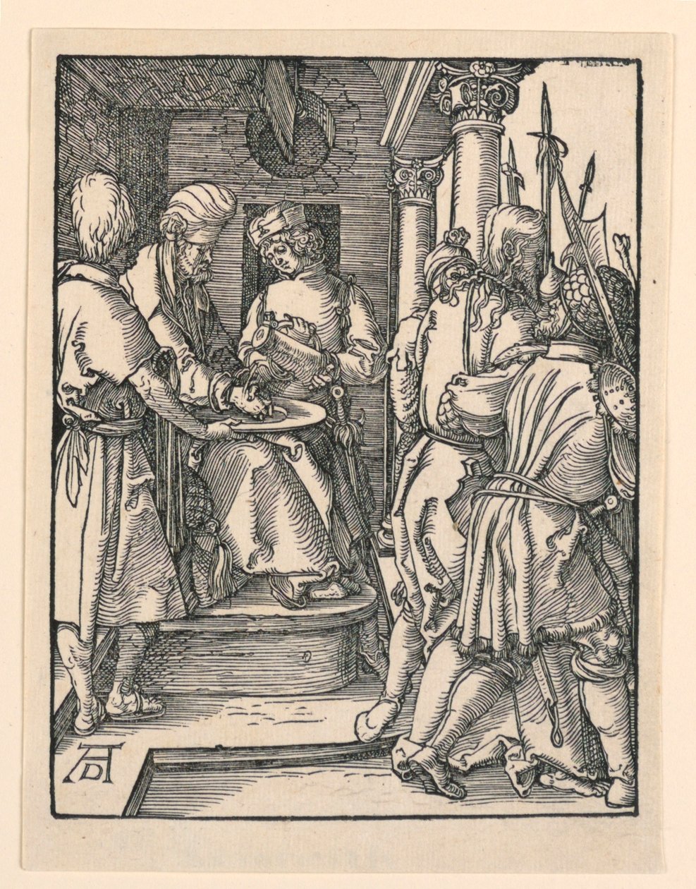 Pilatus vasker sine hænder, fra The Little Passion Series af Albrecht Dürer