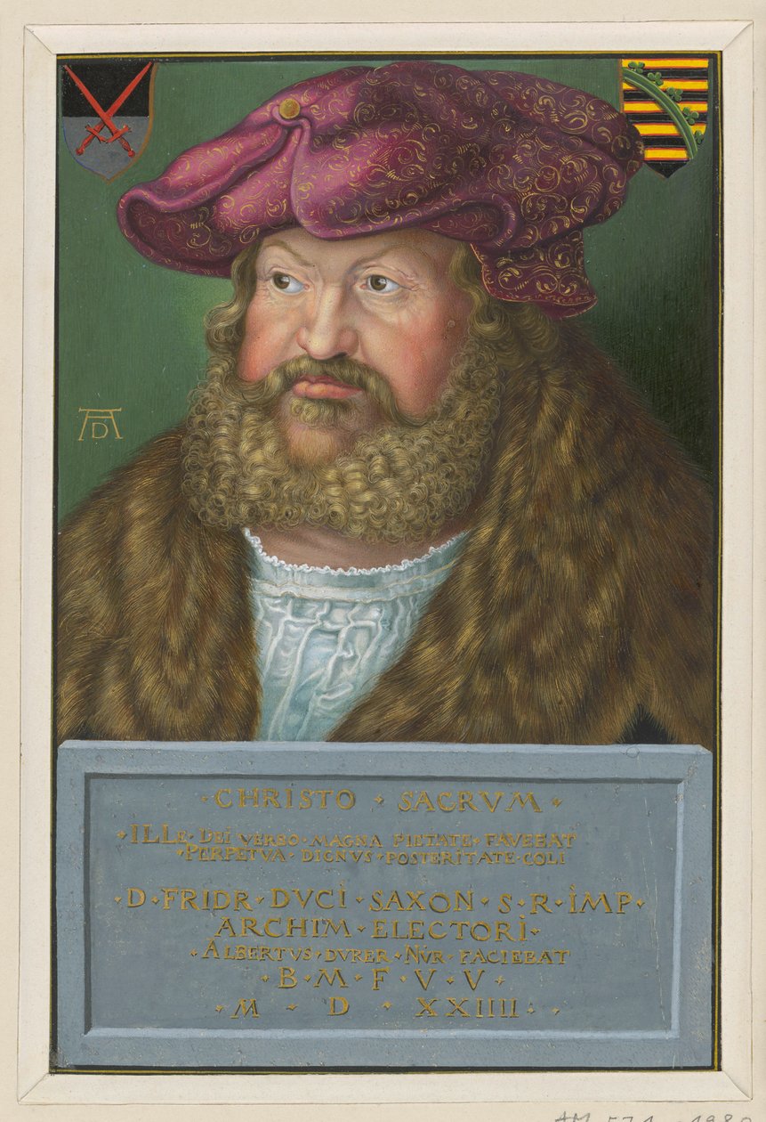 Portræt af Frederik den Vise, kurfyrste af Sachsen af Albrecht Dürer