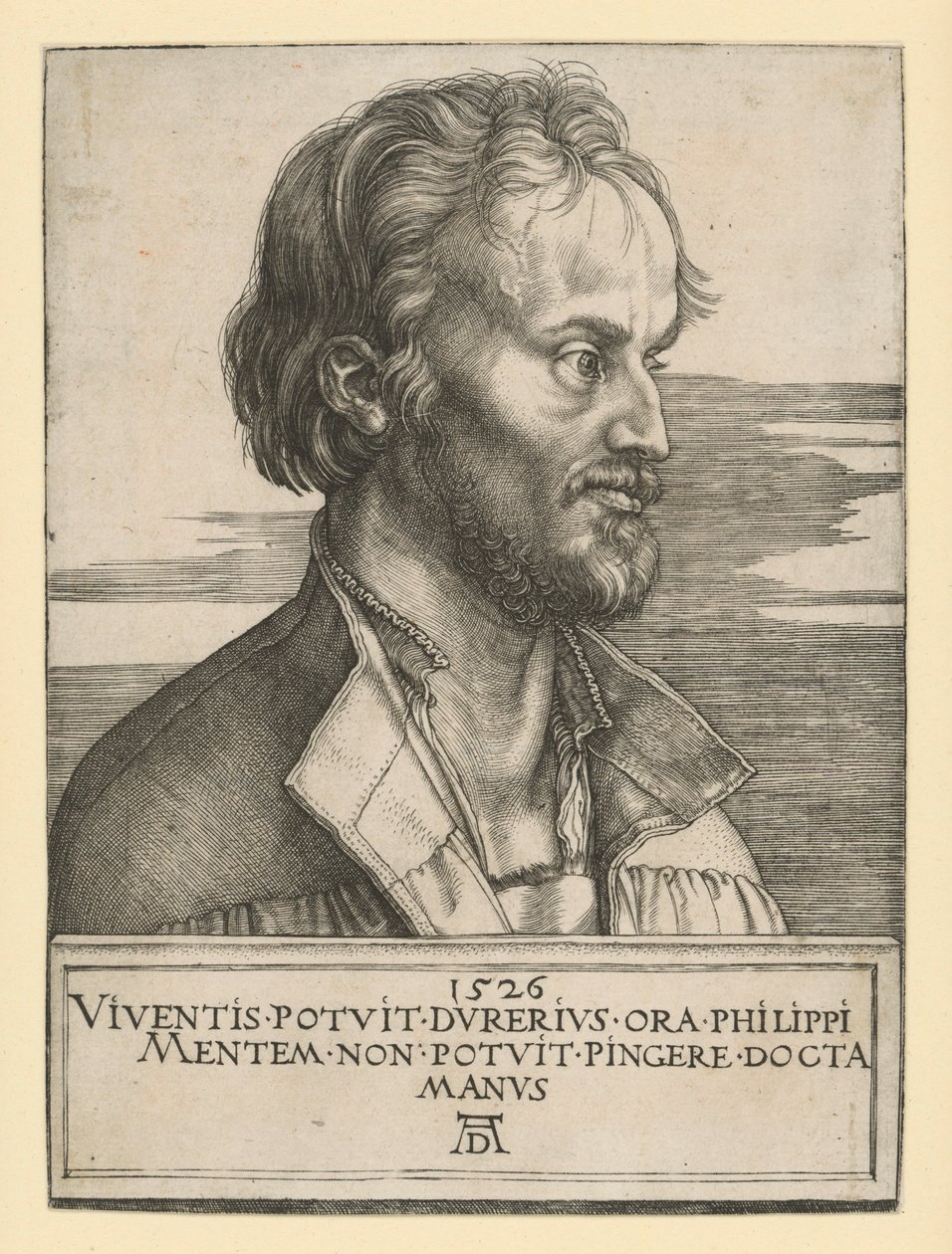 Portræt af Philipp Melanchthon af Albrecht Dürer