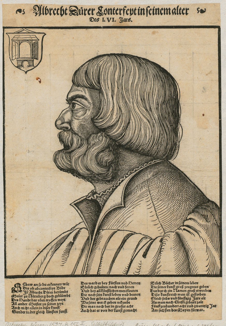 Portræt af Albrecht Dürer af Albrecht Dürer