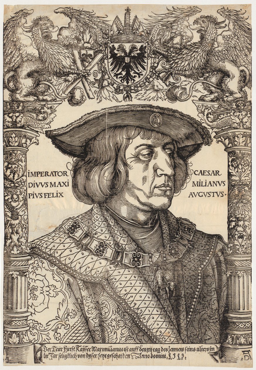 Portræt af kejser Maximilian I. af Albrecht Dürer