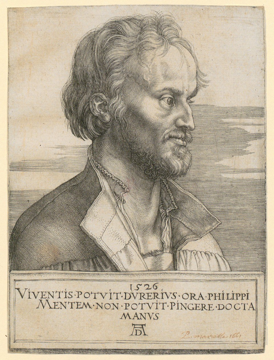 Portræt af Philipp Melanchthon af Albrecht Dürer