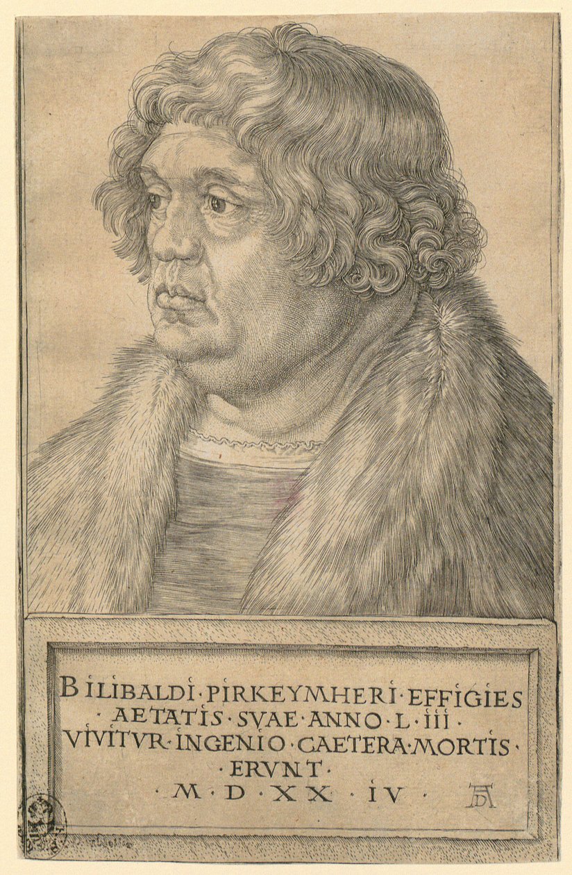 Portræt af Willibald Pirckheimer af Albrecht Dürer