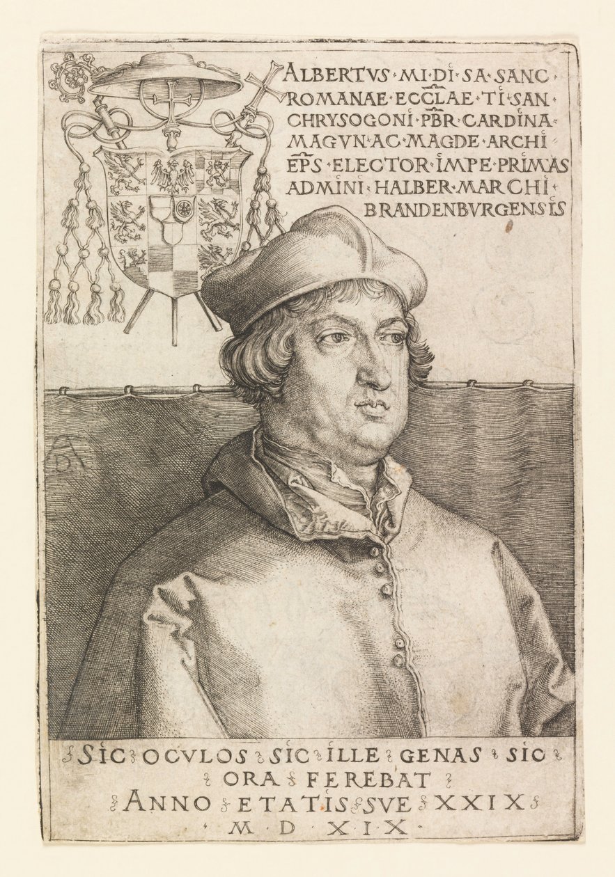 Portræt af Albert af Mainz af Albrecht Dürer