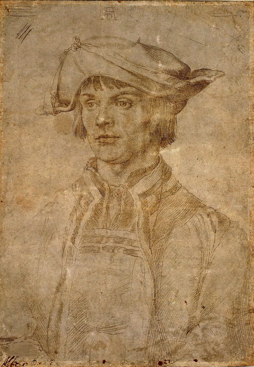 Portræt af Lucas van Leyden, 1521. af Albrecht Dürer