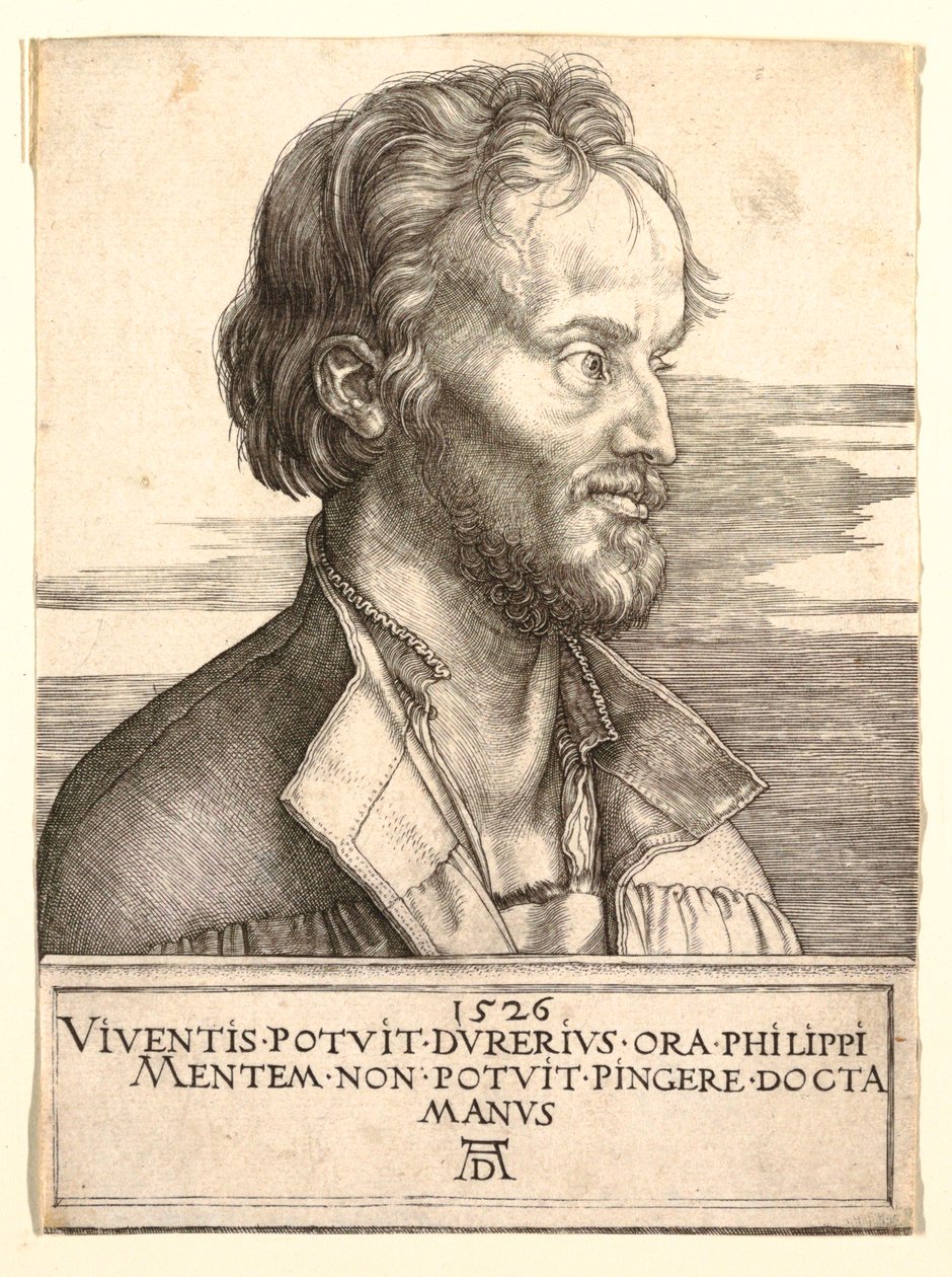 Portræt af Philip Melanchthon af Albrecht Dürer