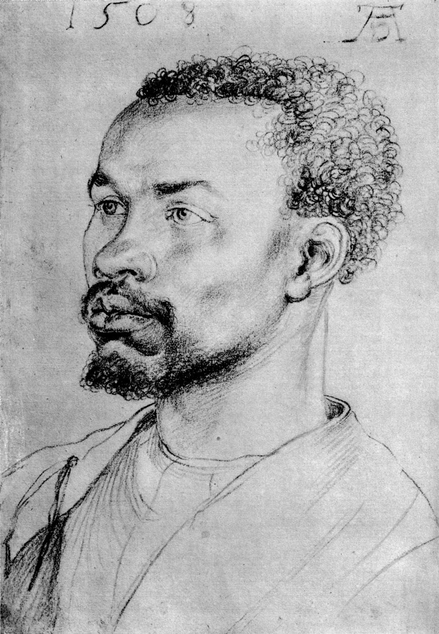 Portræt af en sort, 1508, 1936 af Albrecht Dürer