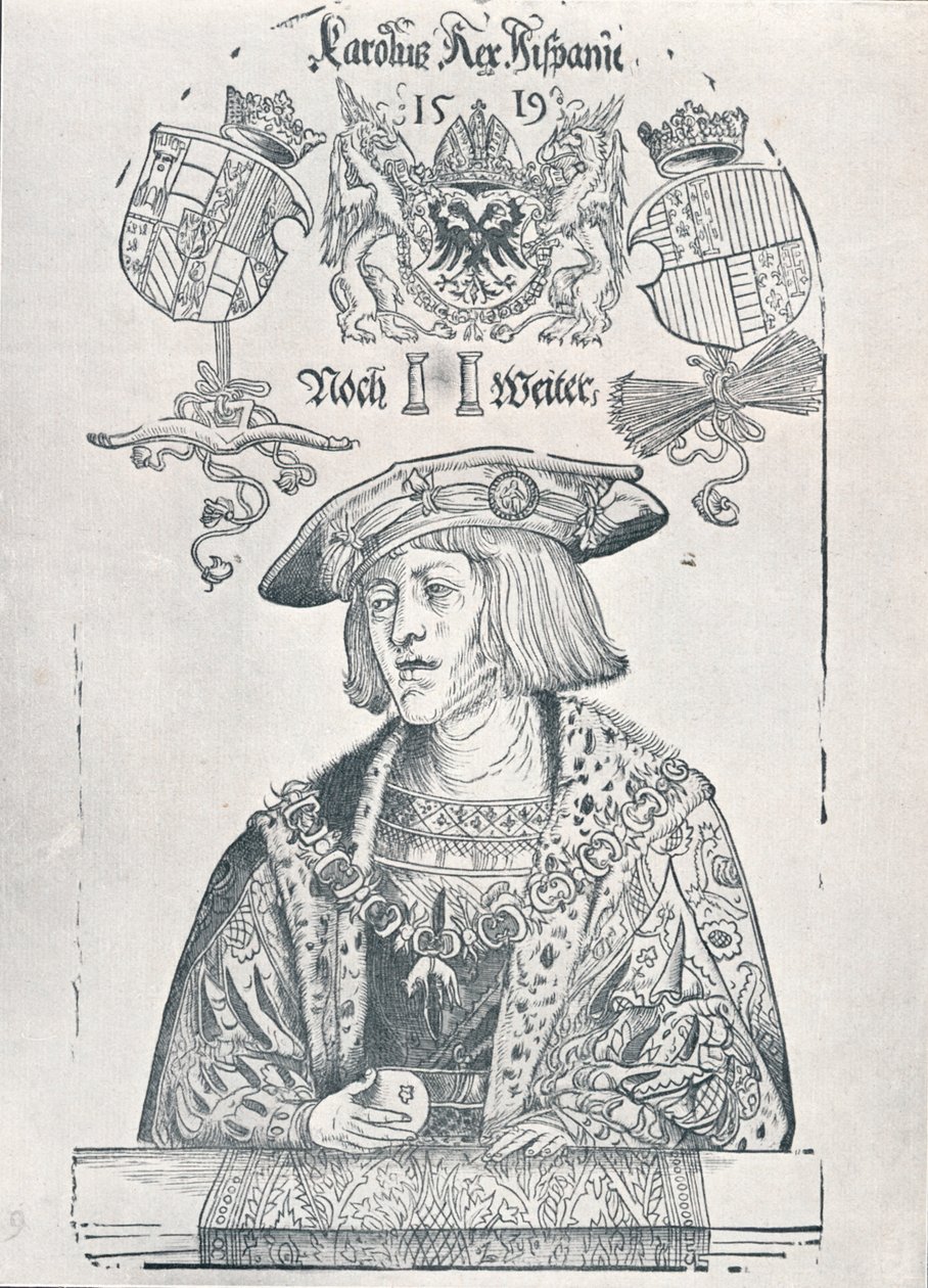 Portræt af kejser Karl V, 1519 1906 af Albrecht Dürer