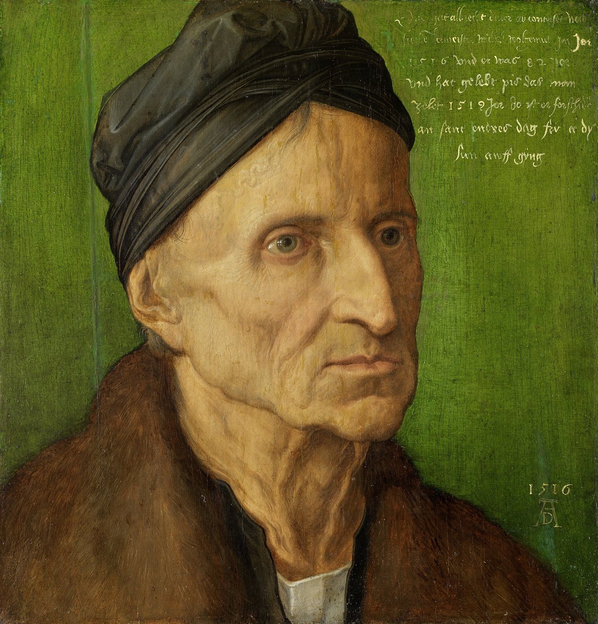Portræt af maleren Michael Wolgemut fra Nürnberg af Albrecht Dürer
