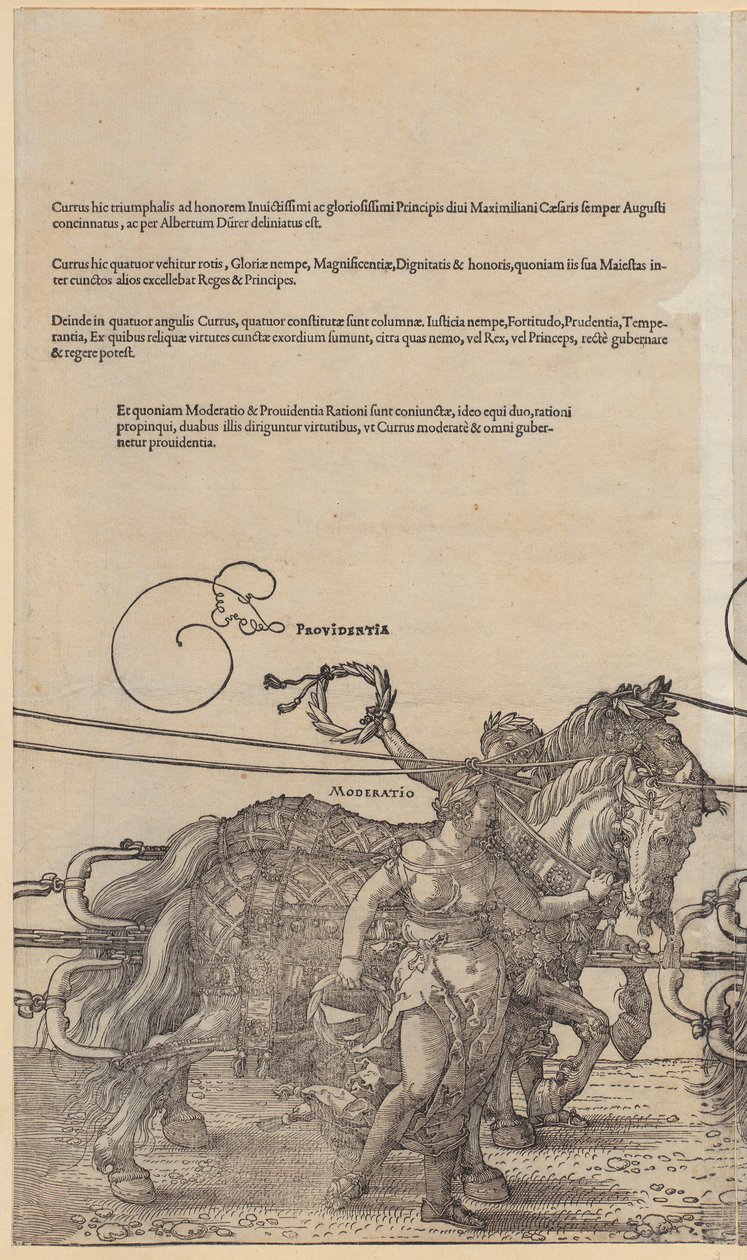 Providentia, blad 3 fra serien «Den store triumfvogn» af Albrecht Dürer