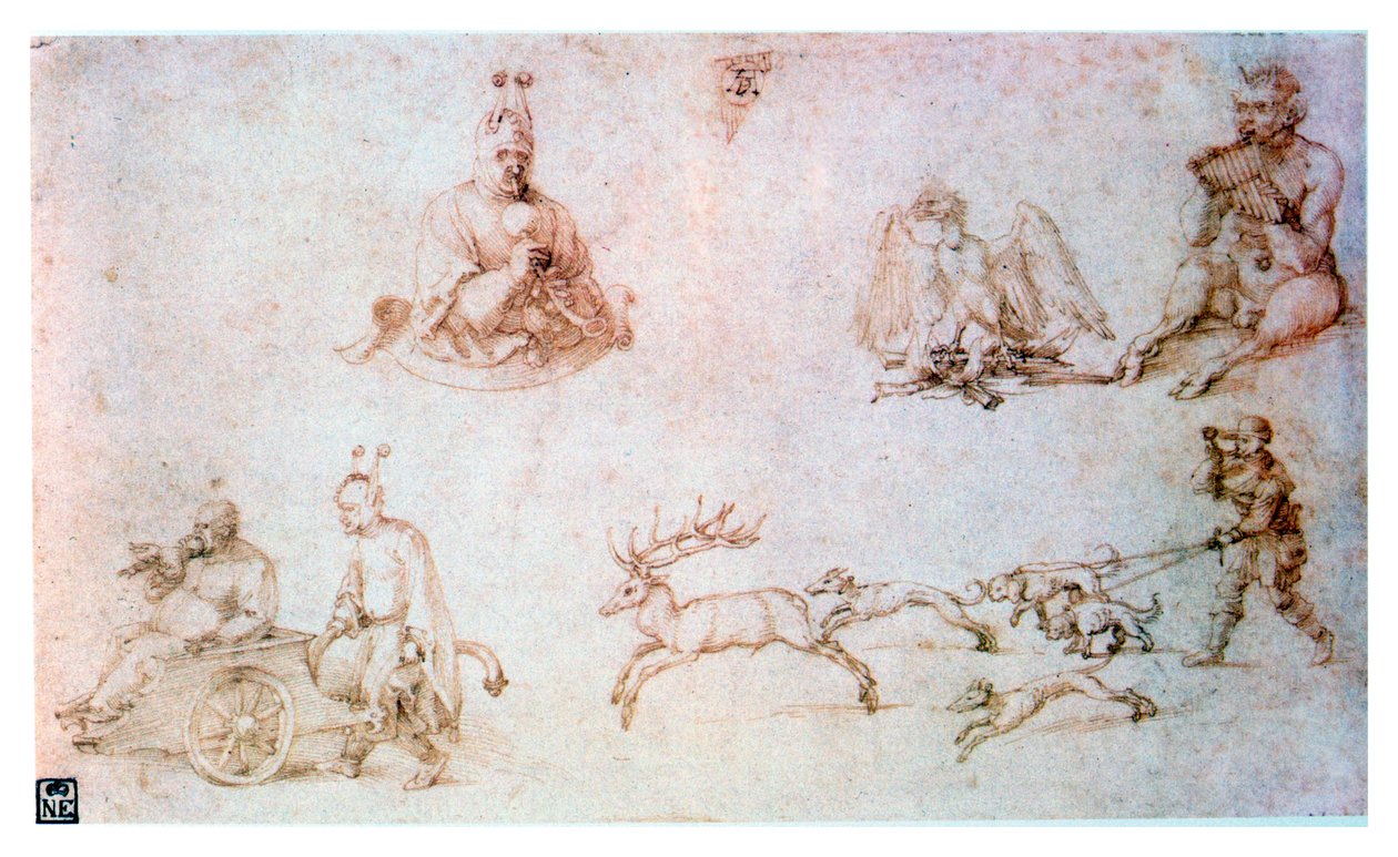 Rødkridtstudie, c1500 af Albrecht Dürer