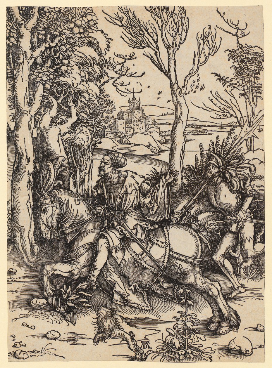 Rytter og landsknecht af Albrecht Dürer