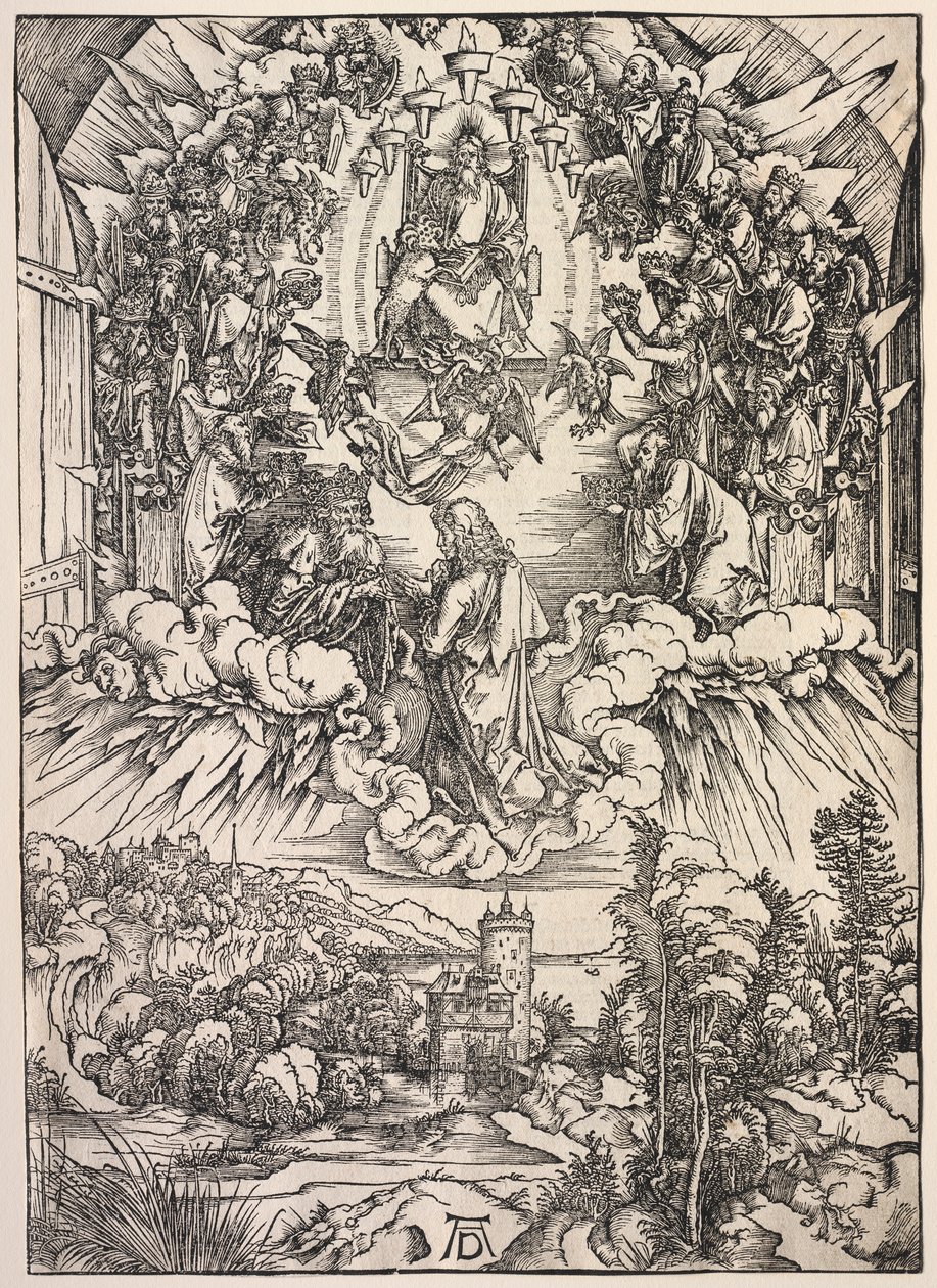 Johannes åbenbaring: Johannes foran tronen af Albrecht Dürer