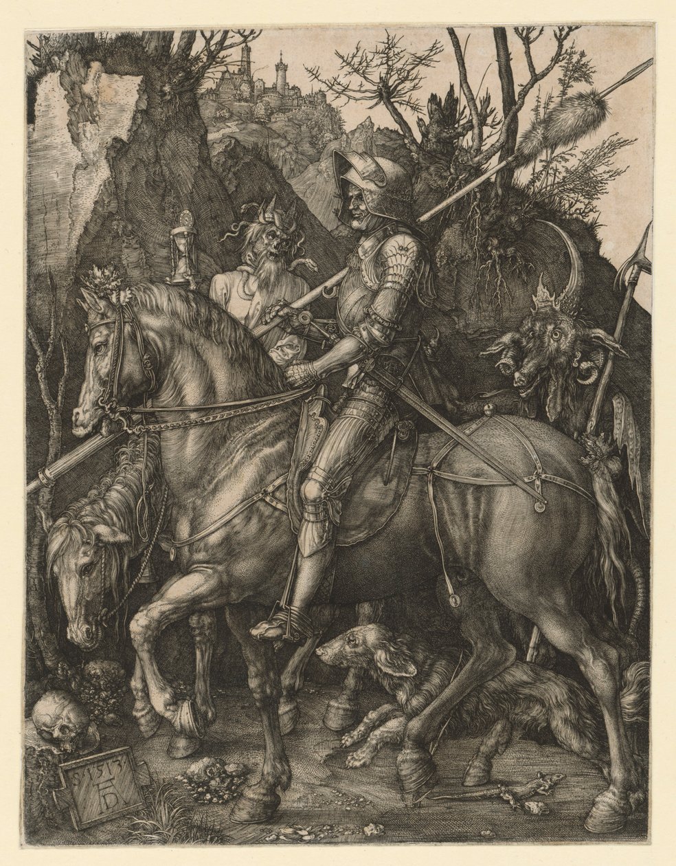 Ridder, død og djævel af Albrecht Dürer