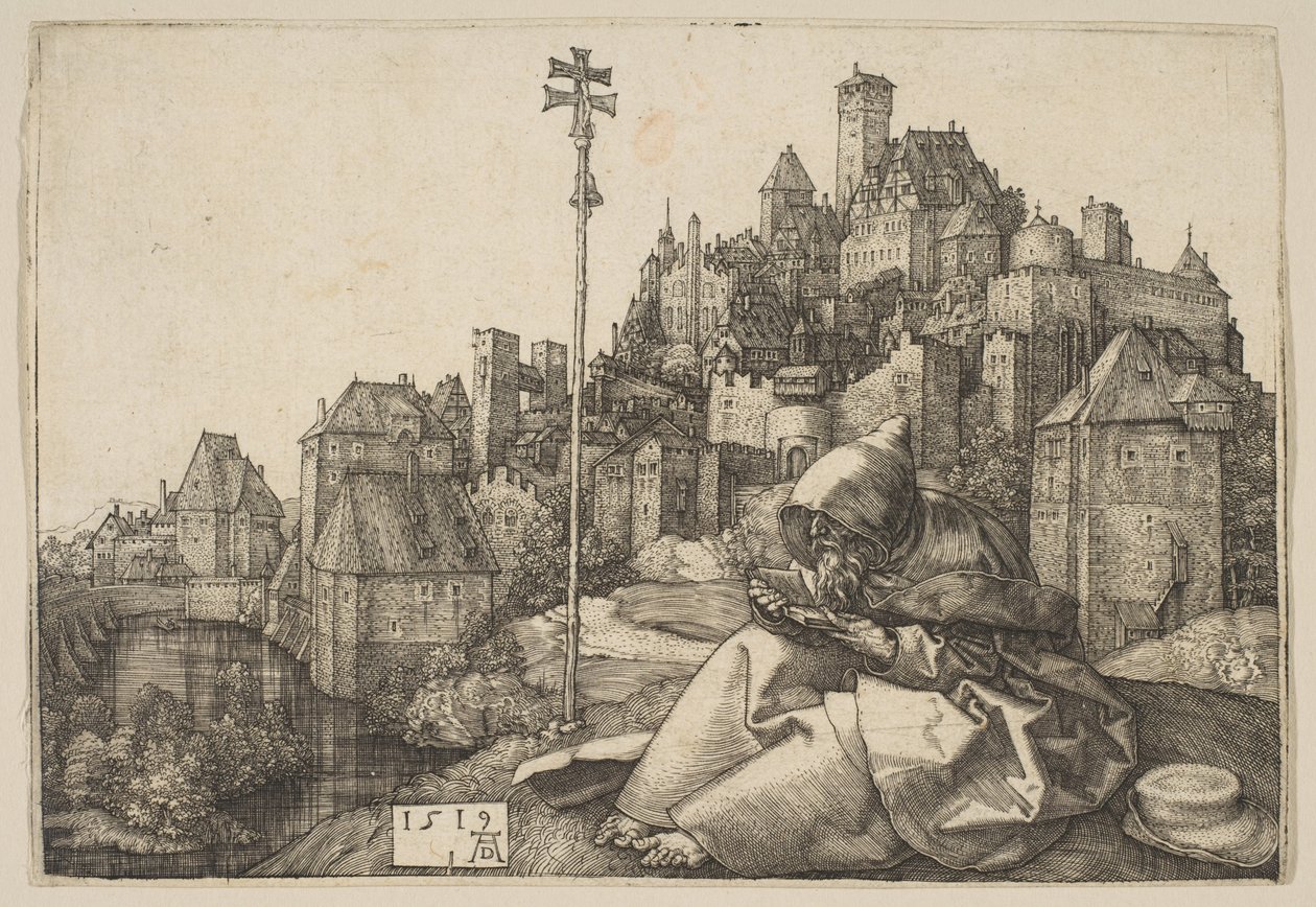 Den læsende Sankt Antonius af Albrecht Dürer