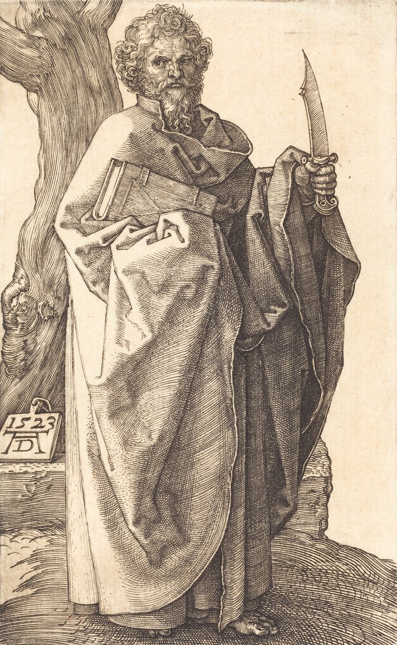Sankt Bartolomæus, 1523. af Albrecht Dürer