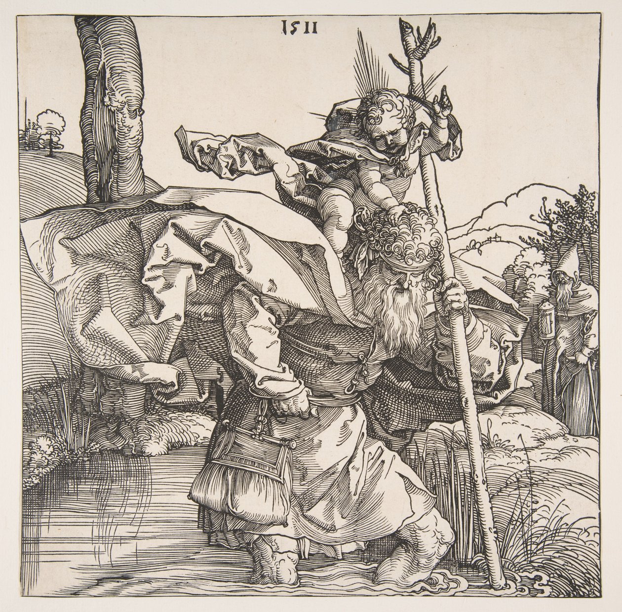 Sankt Kristoffer af Albrecht Dürer