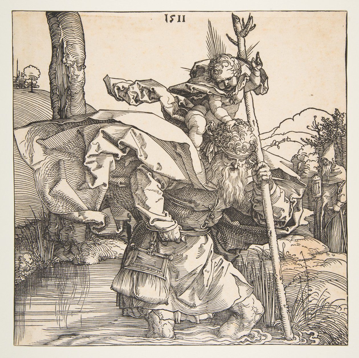 Sankt Christoffer af Albrecht Dürer