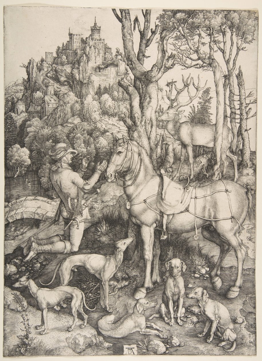 Sankt Eustace, ca. 1501. af Albrecht Dürer