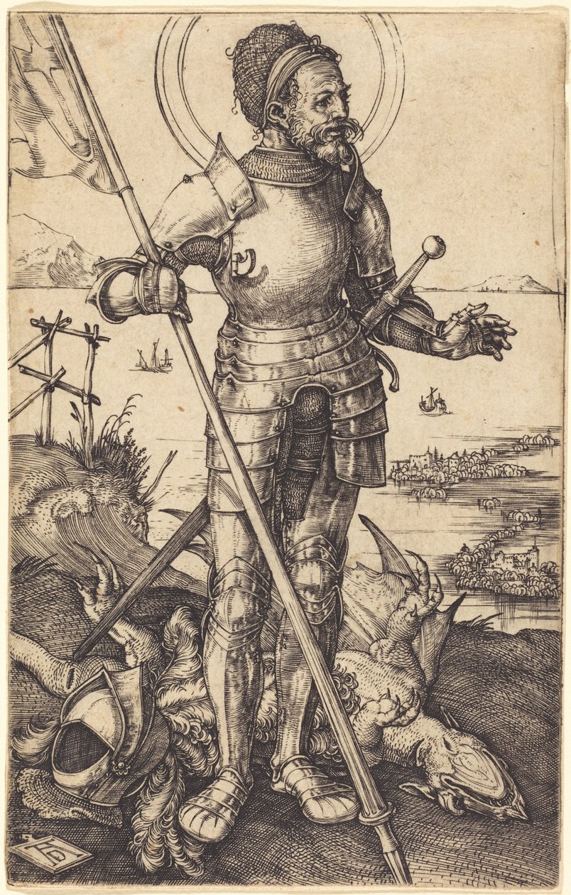 Sankt Georg stående af Albrecht Dürer
