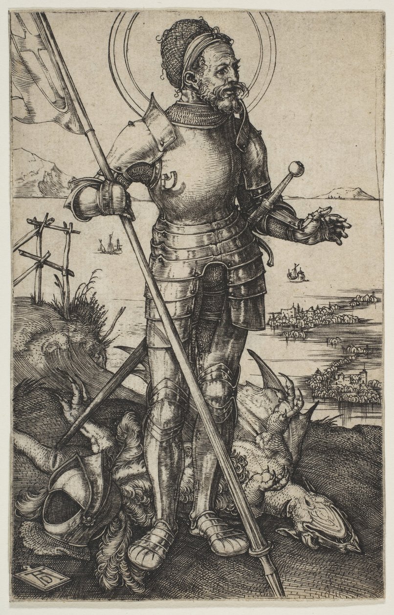 Saint George Standing, ca. 1502. af Albrecht Dürer