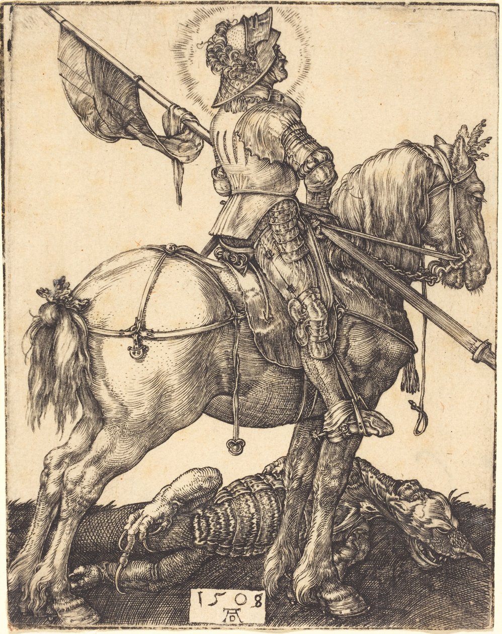 Sankt Georg til hest af Albrecht Dürer