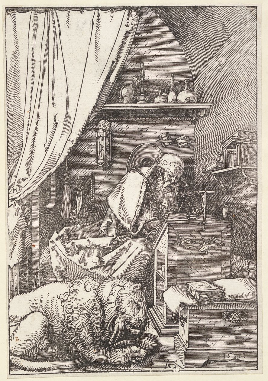 Sankt Hieronymus i sin celle af Albrecht Dürer
