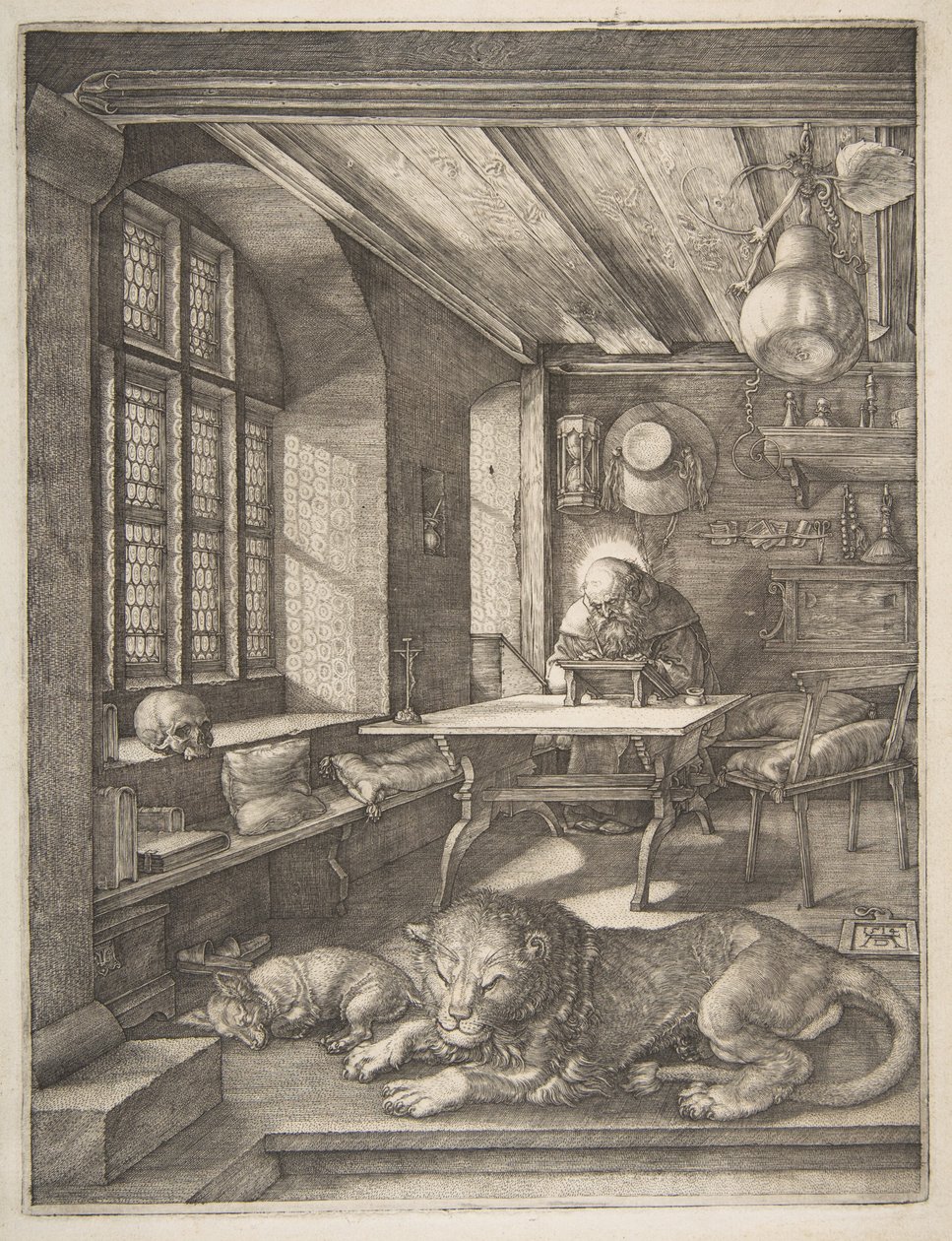 Sankt Hieronymus i sit studerekammer af Albrecht Dürer