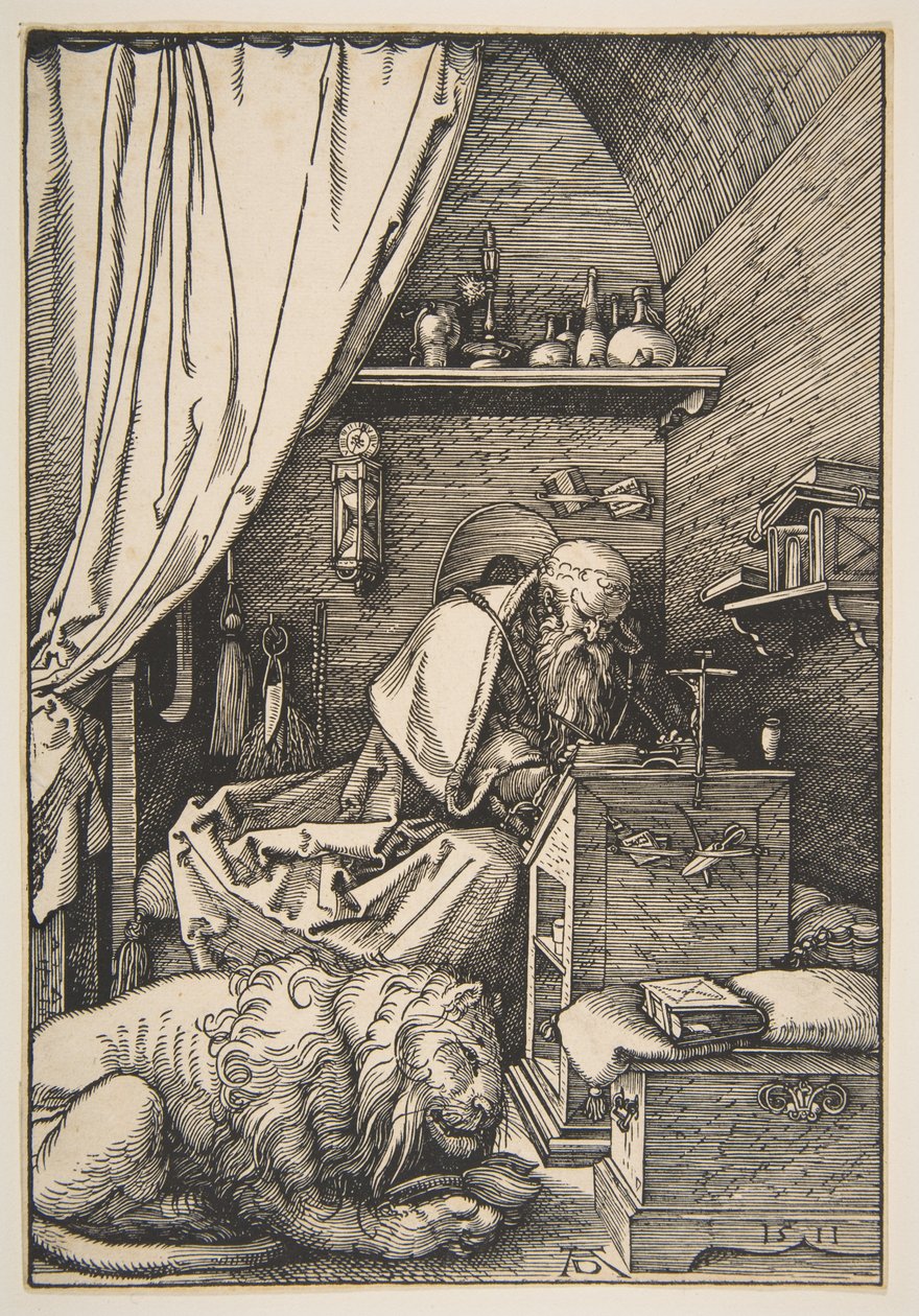 Den hellige Hieronymus i sit arbejdsværelse af Albrecht Dürer