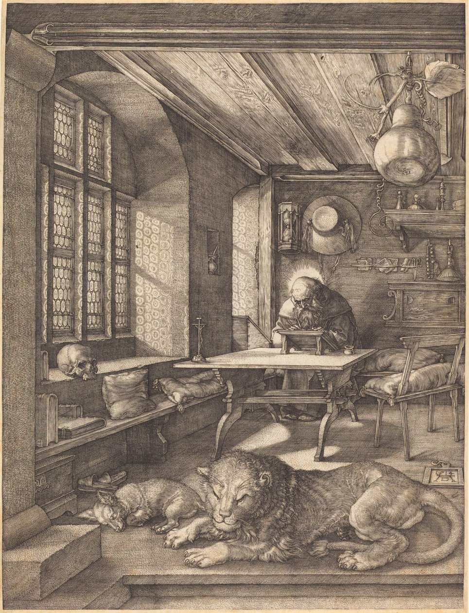 Sankt Hieronymus i sit arbejdsværelse af Albrecht Dürer