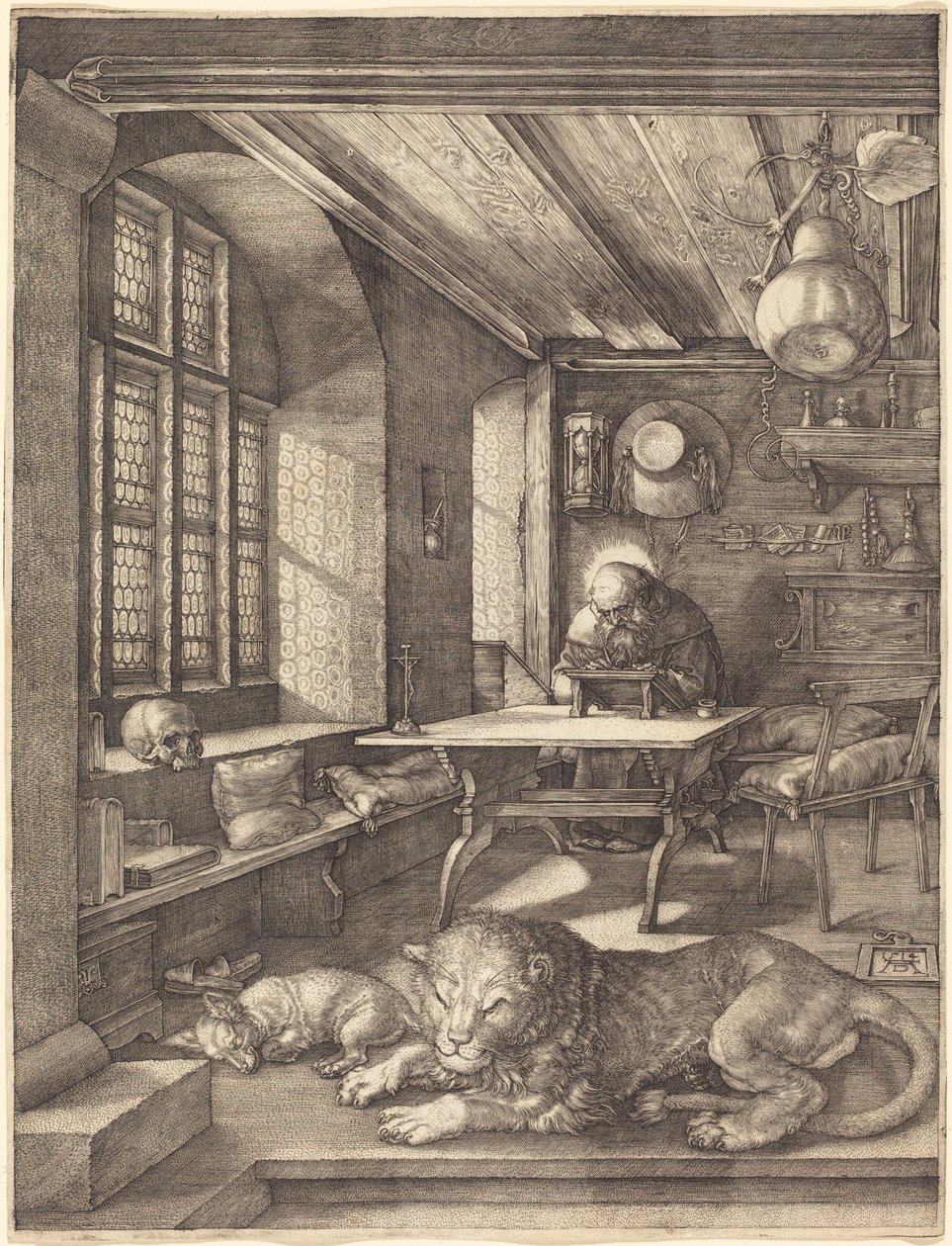 Sankt Hieronymus i sit studerekammer af Albrecht Dürer