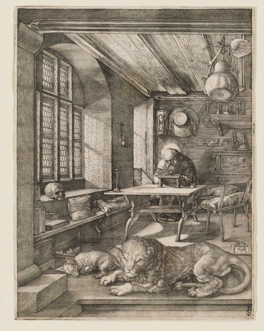 Sankt Hieronymus i sit studerekammer af Albrecht Dürer
