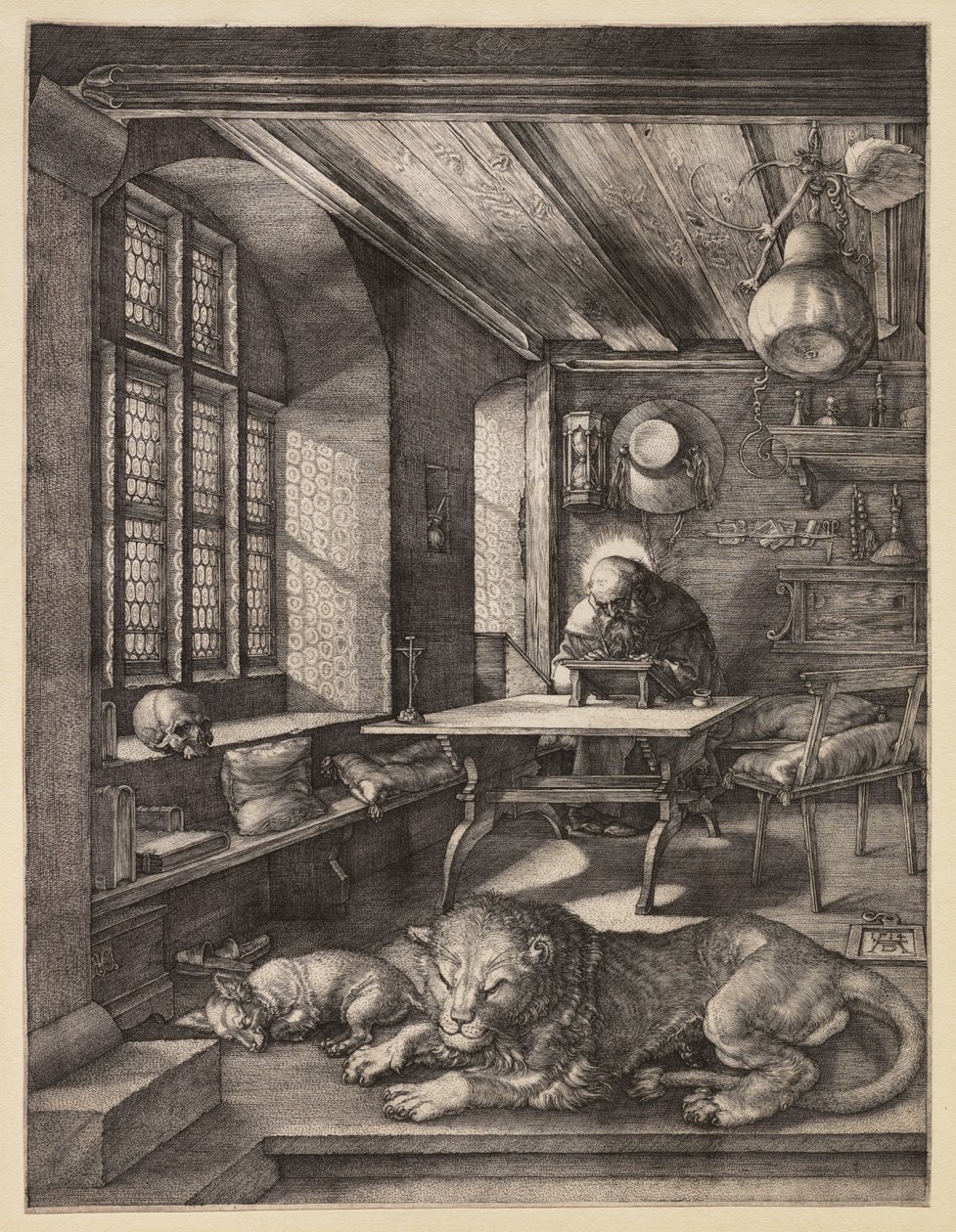 Sankt Hieronymus i sit studerekammer af Albrecht Dürer