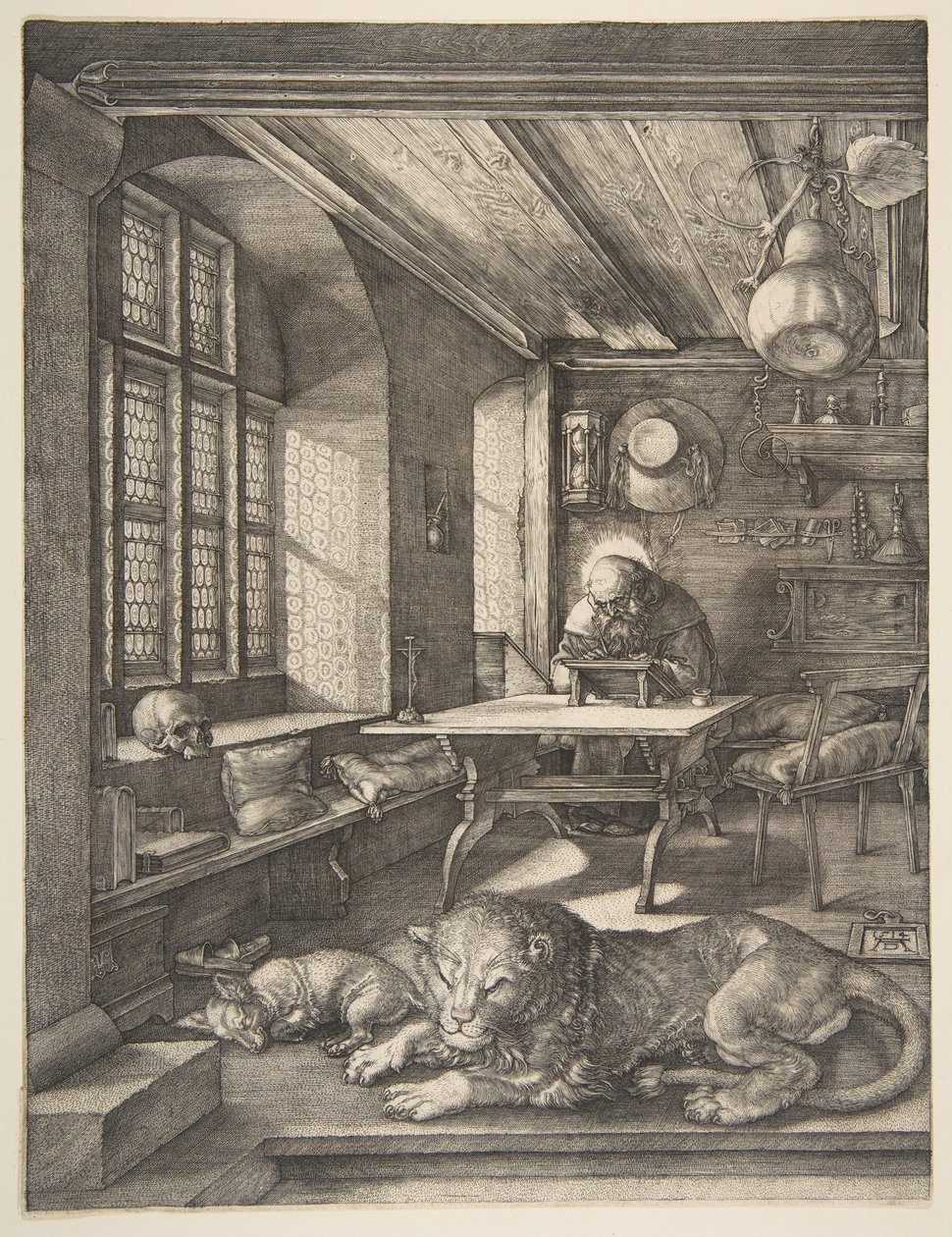 Sankt Hieronymus i hans studie, 1514. af Albrecht Dürer