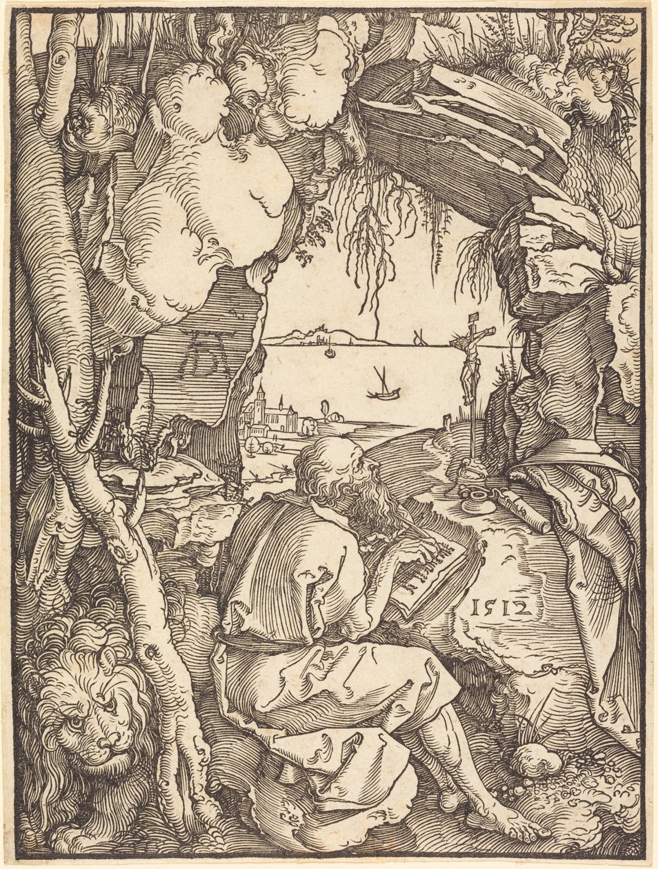 Den hellige Hieronymus i en hule af Albrecht Dürer