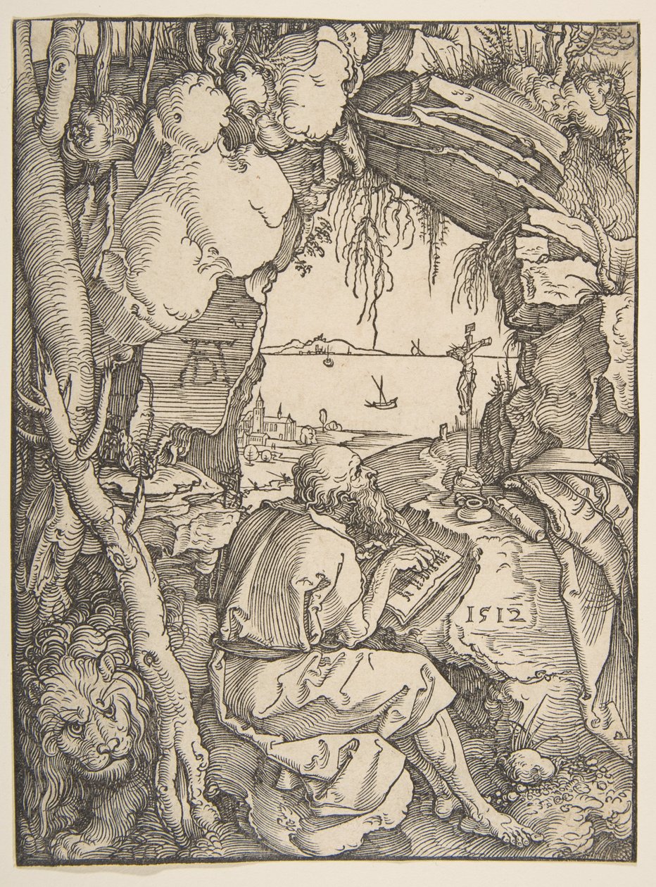 Sankt Hieronymus i en hule af Albrecht Dürer